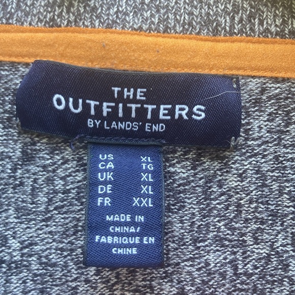 The Outfitters by Lands' End blue gray white varigated yarn sweater sz. XL - Picture 4 of 10